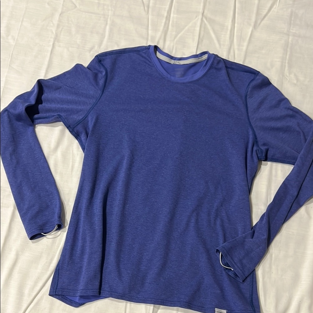 Patagonia Blue Long Sleeve Performance Tees